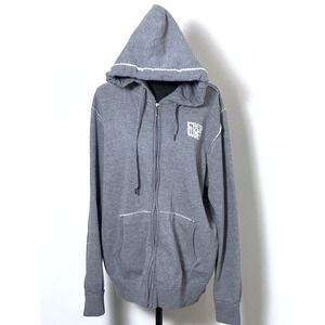 Hoodie Jacket Men’s Totto‎ 87 Gray Zip-Up XL Urban Style Sweatshirt